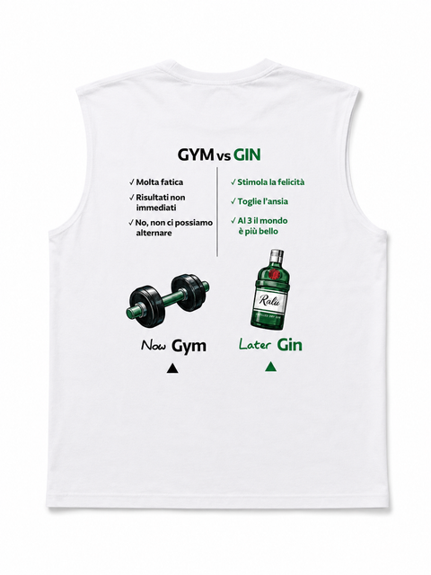 Gym or Gin - t-shirt RALÙ, fronte